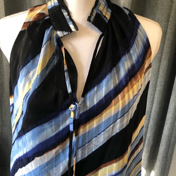 3 for $15- WHBM multicolor striped Sleeveless Top - Picture 4 of 5